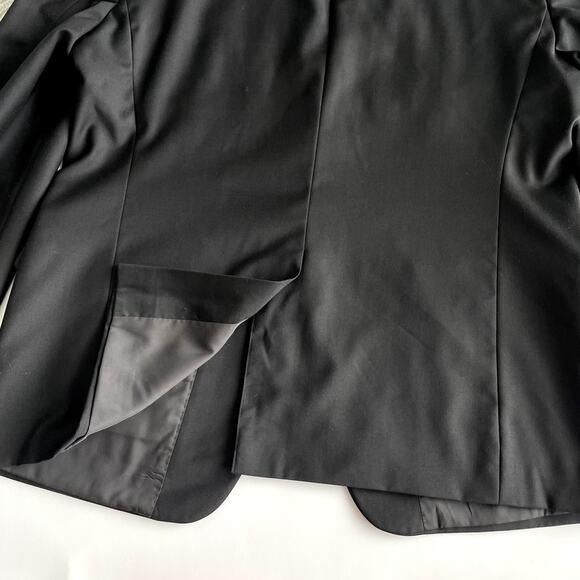 Lauren Ralph Lauren Black Wool 44R Blazer Suit Jacket Sport Coat Pewter Buttons - Picture 11 of 16